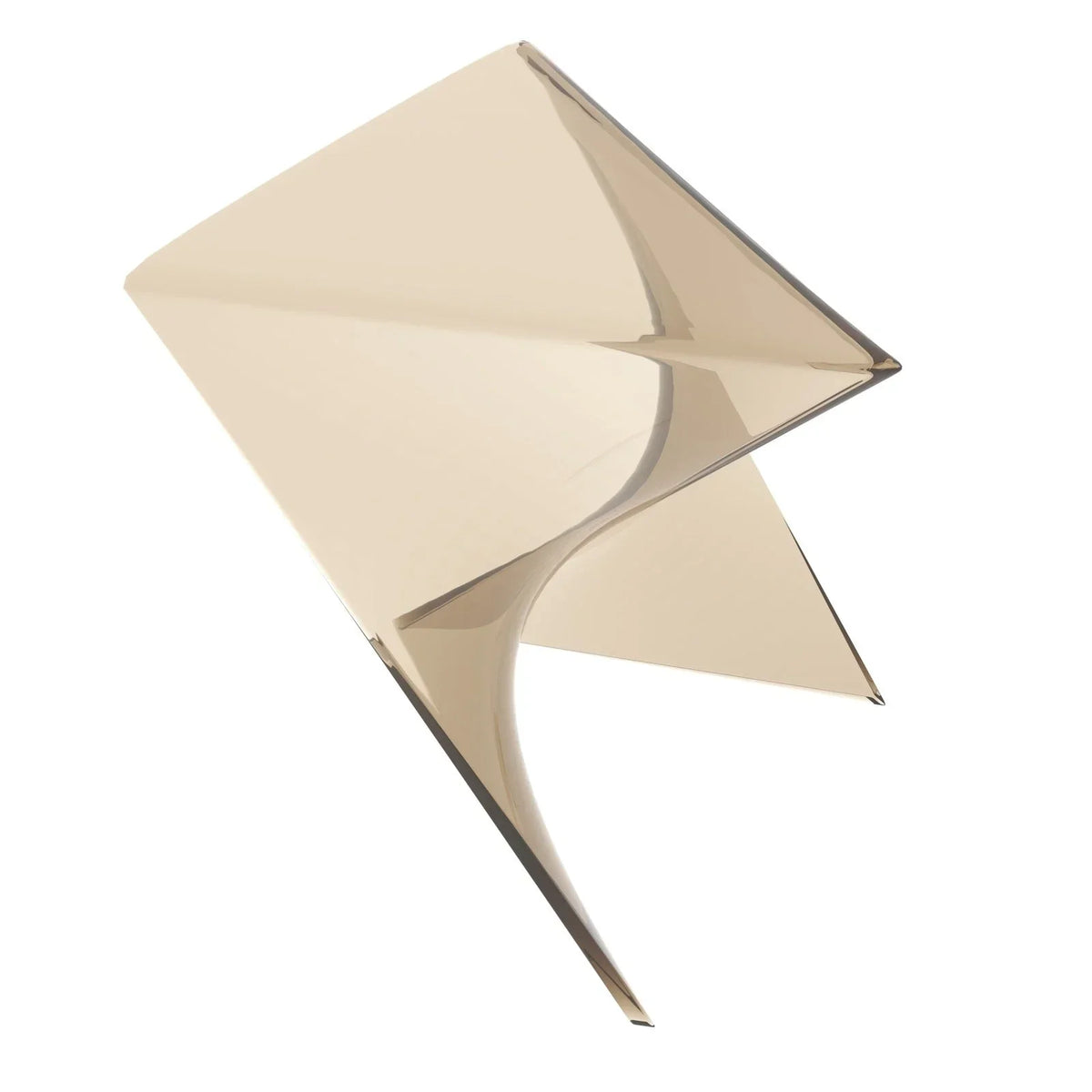 Randolph Triangular Accent Side Table in ABS/PC Plastic - Elax Furniture