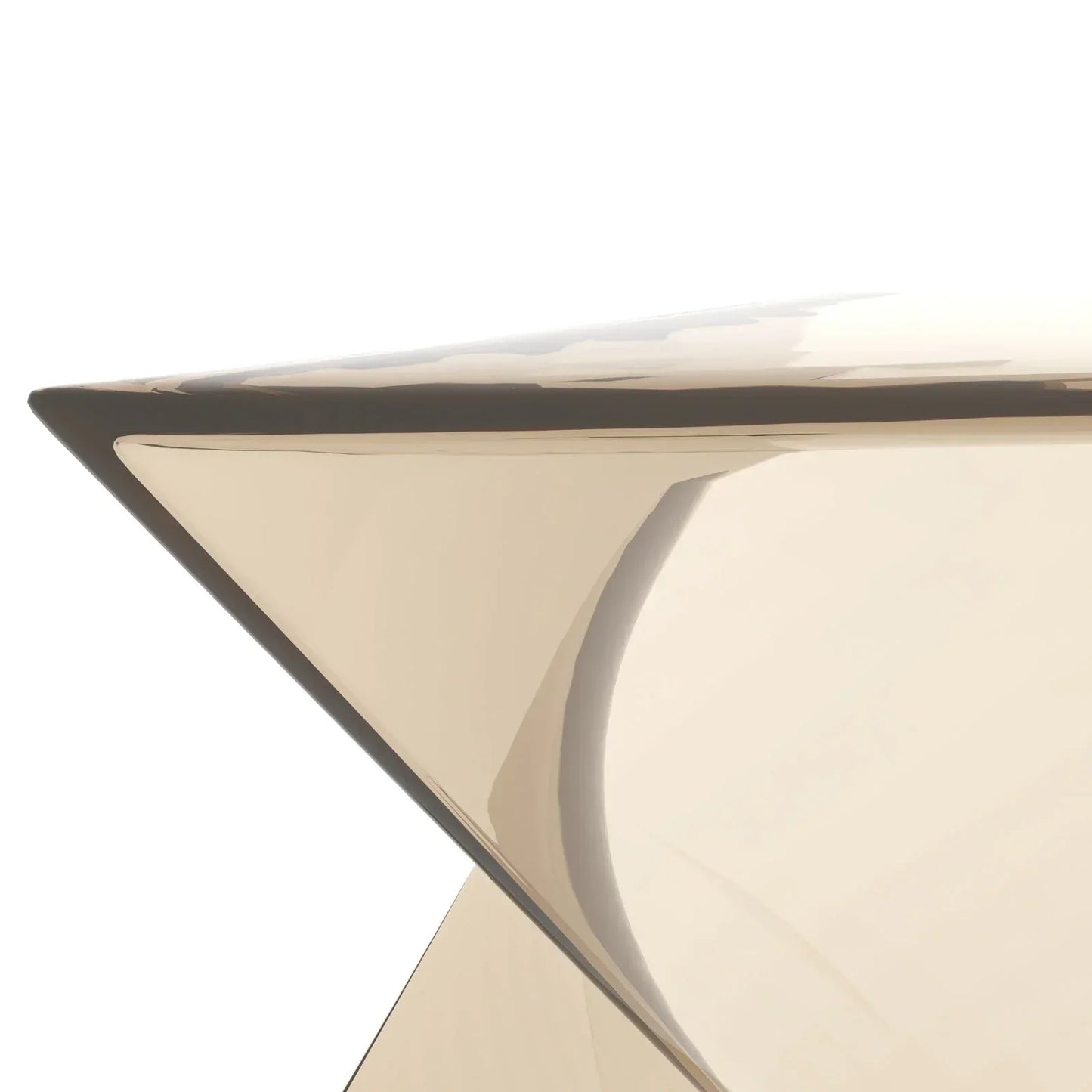 Randolph Triangular Accent Side Table in ABS/PC Plastic - Elax Furniture