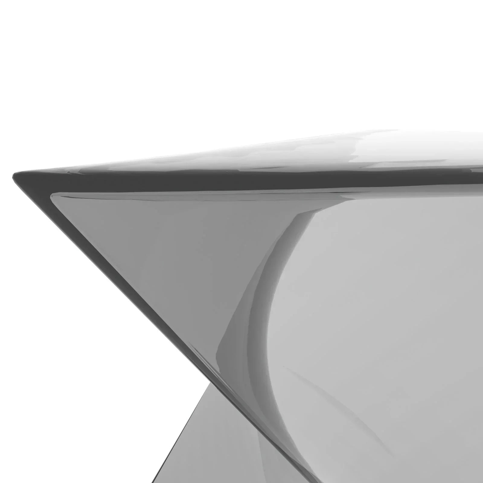 Randolph Triangular Accent Side Table in ABS/PC Plastic - Elax Furniture