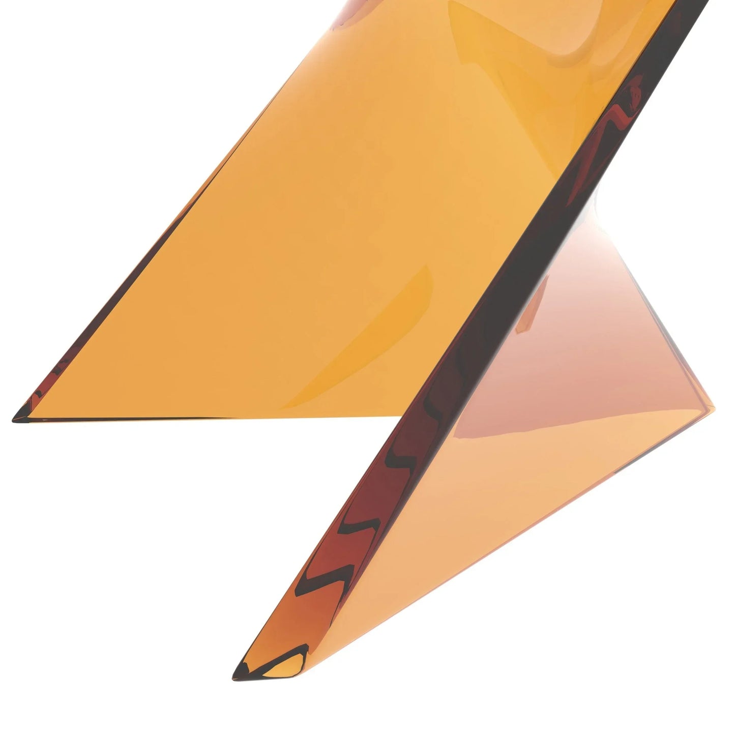 Randolph Triangular Accent Side Table in ABS/PC Plastic - Elax Furniture