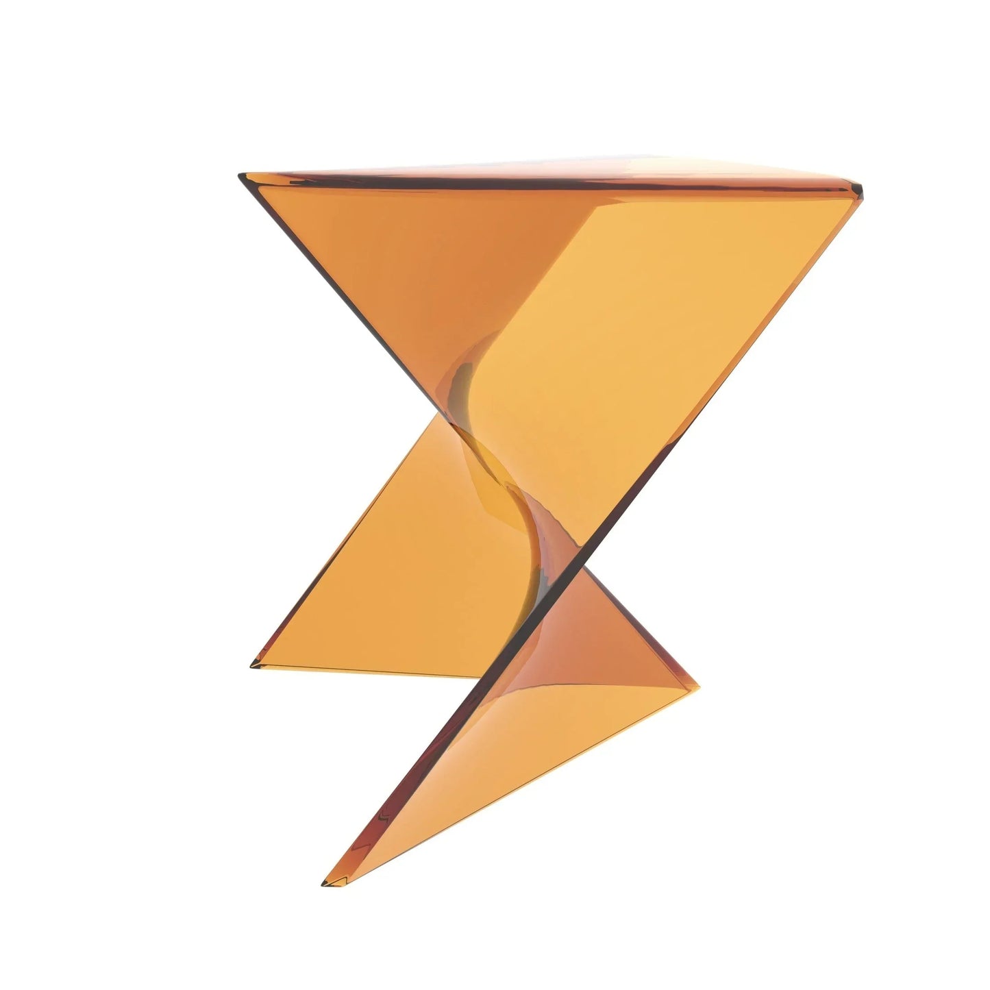 Randolph Triangular Accent Side Table in ABS/PC Plastic - Elax Furniture