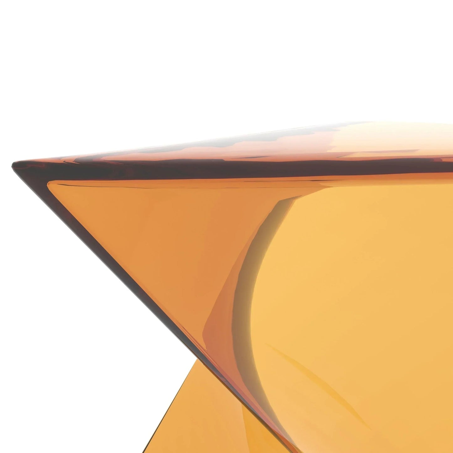 Randolph Triangular Accent Side Table in ABS/PC Plastic - Elax Furniture