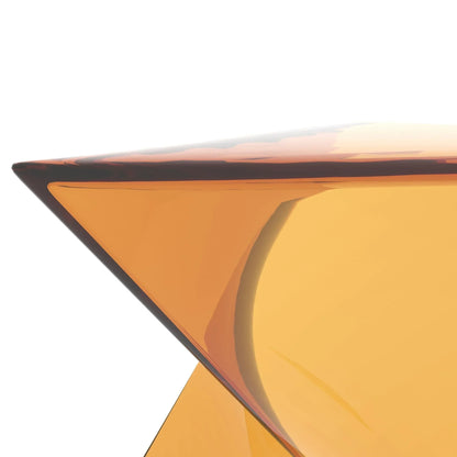 Randolph Triangular Accent Side Table in ABS/PC Plastic - Elax Furniture