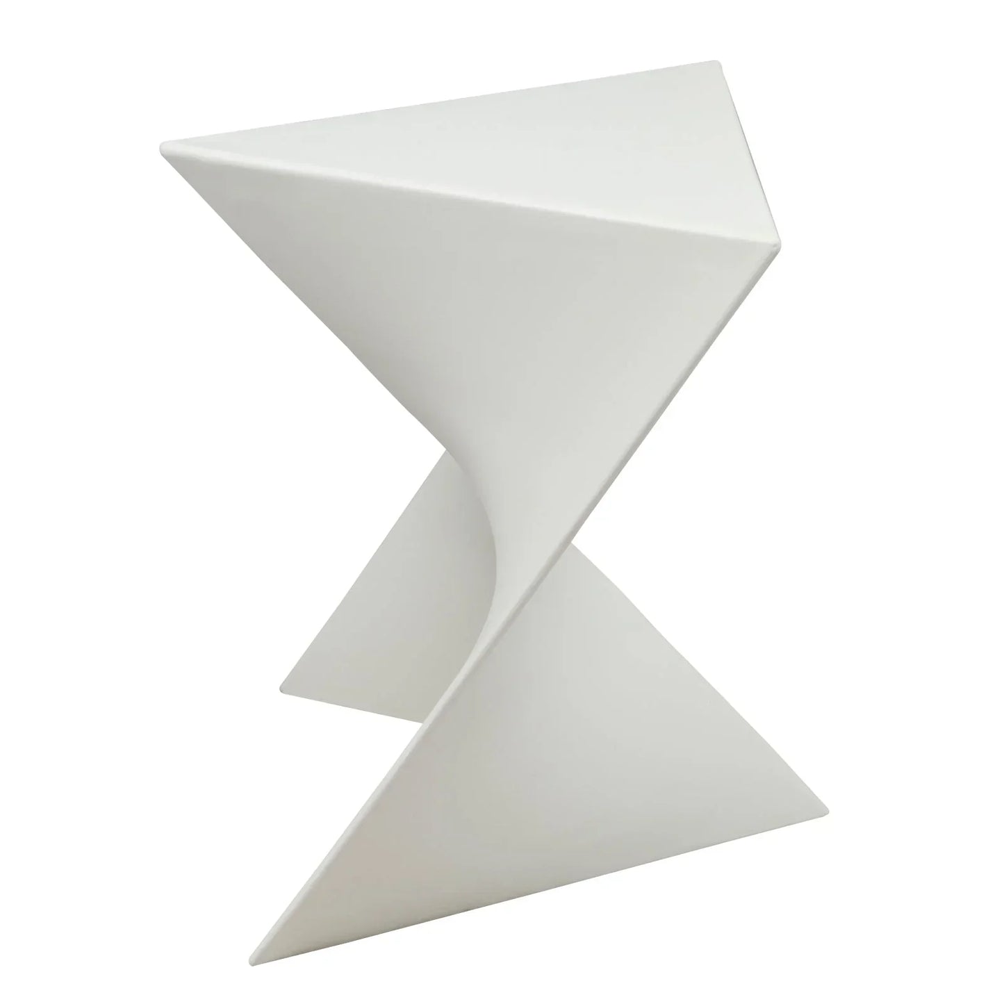 Randolph Triangular Accent Side Table in ABS/PC Plastic - Elax Furniture