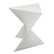 Randolph Triangular Accent Side Table in ABS/PC Plastic - Elax Furniture