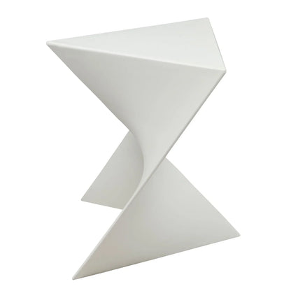 Randolph Triangular Accent Side Table in ABS/PC Plastic - Elax Furniture