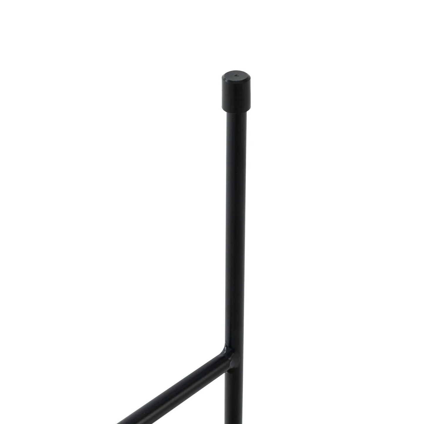 Rossmore Round Side Table with MDF Wood Tabletop in Black Steel - Elax Furniture