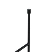 Rossmore Round Side Table with MDF Wood Tabletop in Black Steel - Elax Furniture