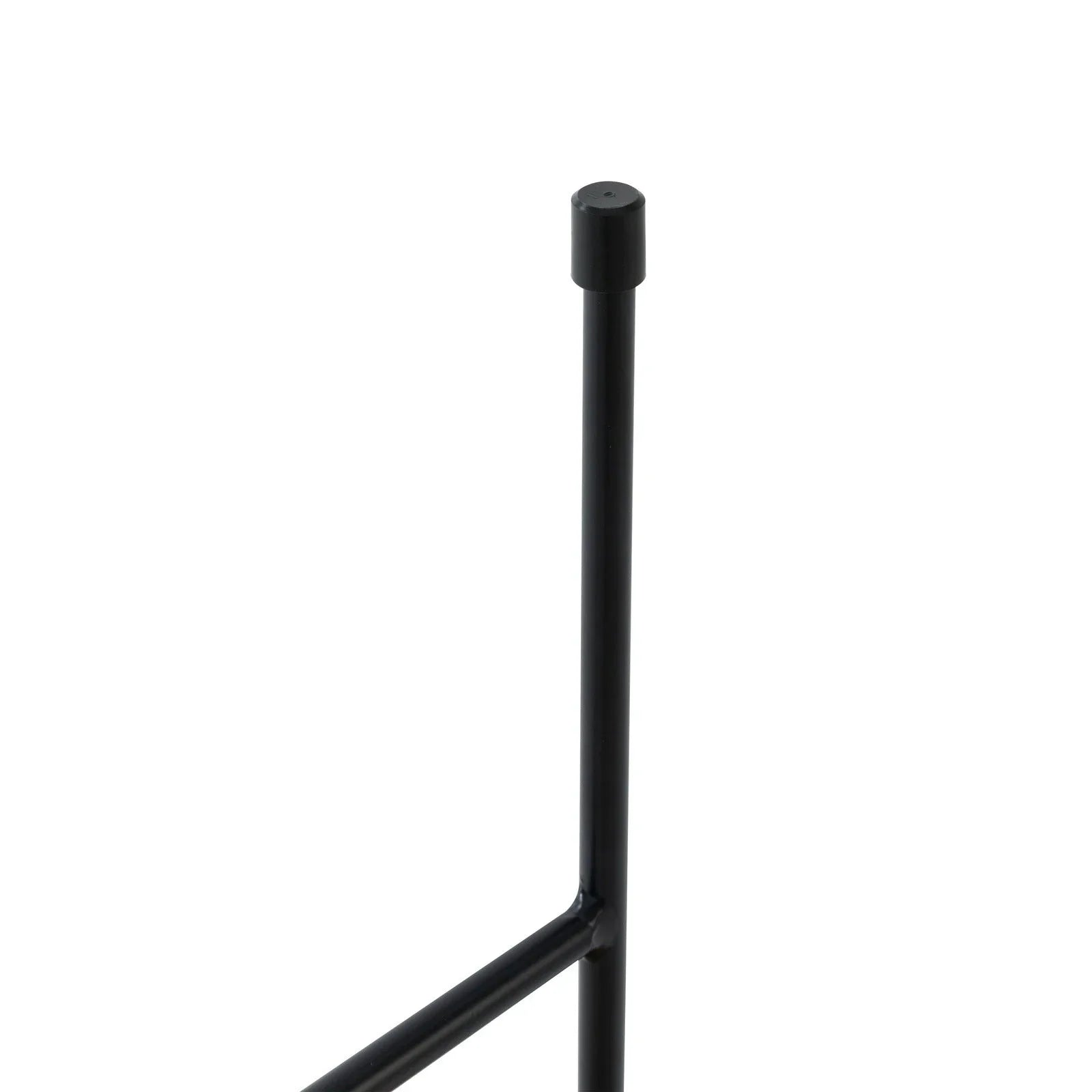 Rossmore Round Side Table with MDF Wood Tabletop in Black Steel - Elax Furniture