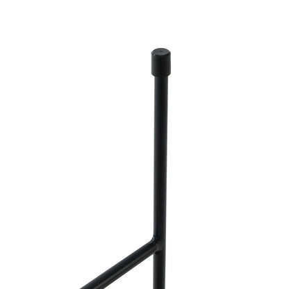 Rossmore Round Side Table with MDF Wood Tabletop in Black Steel - Elax Furniture