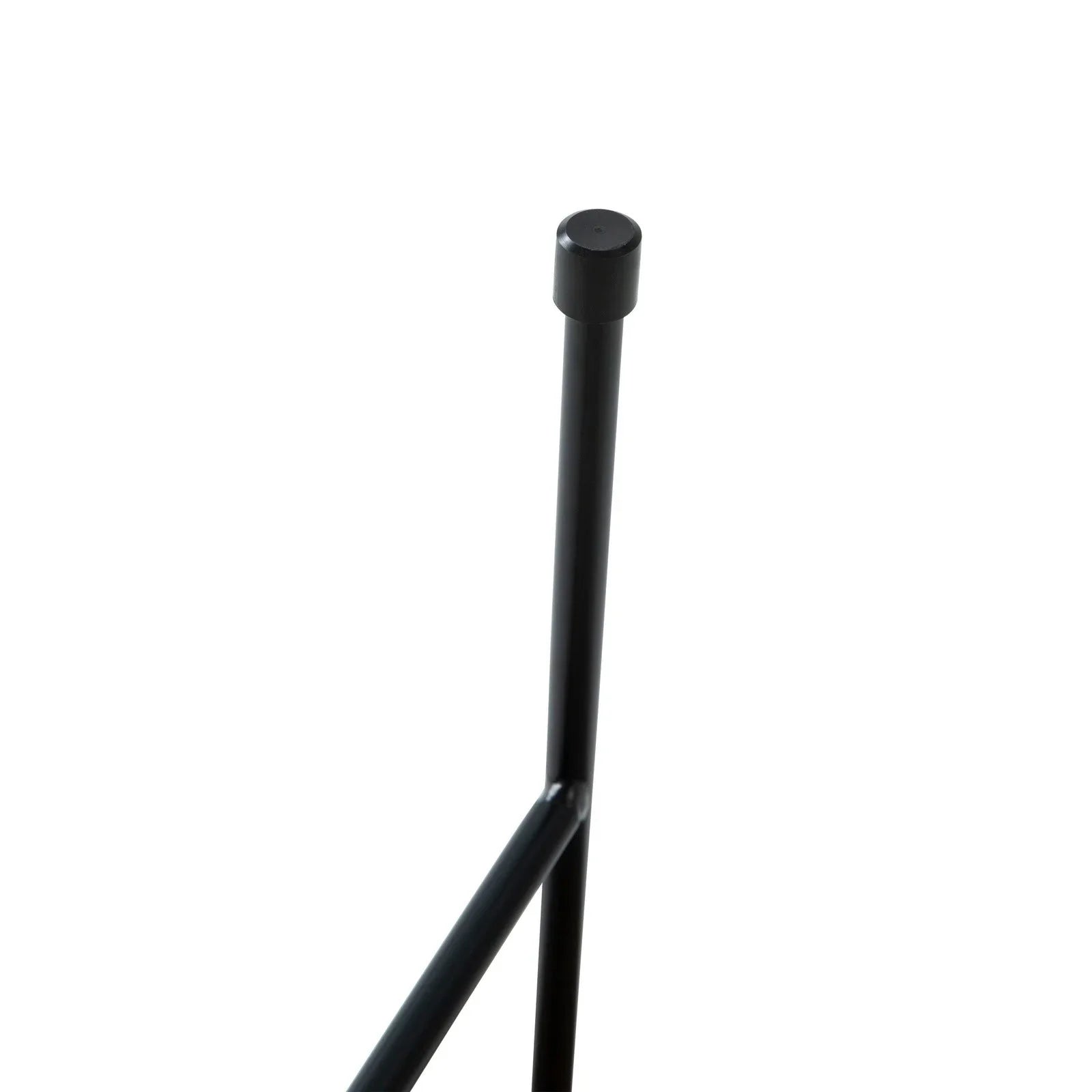 Rossmore Round Side Table with MDF Wood Tabletop in Black Steel - Elax Furniture