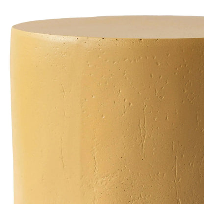 LeisureMod Ramble 14" Wide Round Side Table – Modern Fiberstone Accent End Table for Indoor or Outdoor Use, Weather-Resistant for Patio, Balcony, or Living Room