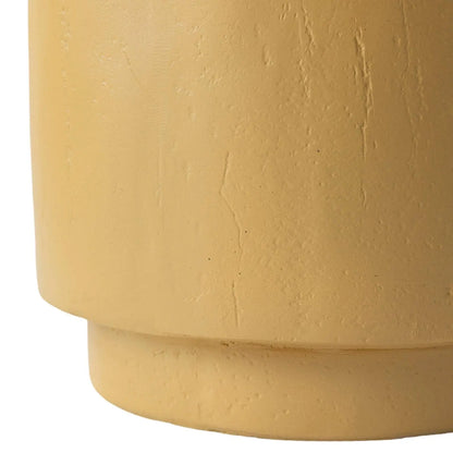 LeisureMod Ramble 14" Wide Round Side Table – Modern Fiberstone Accent End Table for Indoor or Outdoor Use, Weather-Resistant for Patio, Balcony, or Living Room