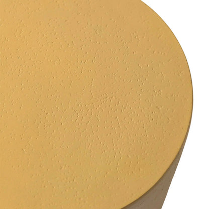 LeisureMod Ramble 14" Wide Round Side Table – Modern Fiberstone Accent End Table for Indoor or Outdoor Use, Weather-Resistant for Patio, Balcony, or Living Room