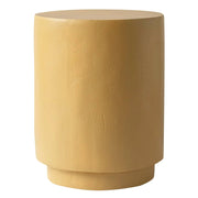 LeisureMod Ramble 14" Wide Round Side Table – Modern Fiberstone Accent End Table for Indoor or Outdoor Use, Weather-Resistant for Patio, Balcony, or Living Room