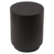 LeisureMod Ramble 14" Wide Round Side Table – Modern Fiberstone Accent End Table for Indoor or Outdoor Use, Weather-Resistant for Patio, Balcony, or Living Room