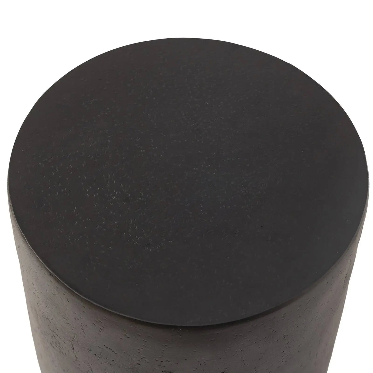 LeisureMod Ramble 14" Wide Round Side Table – Modern Fiberstone Accent End Table for Indoor or Outdoor Use, Weather-Resistant for Patio, Balcony, or Living Room