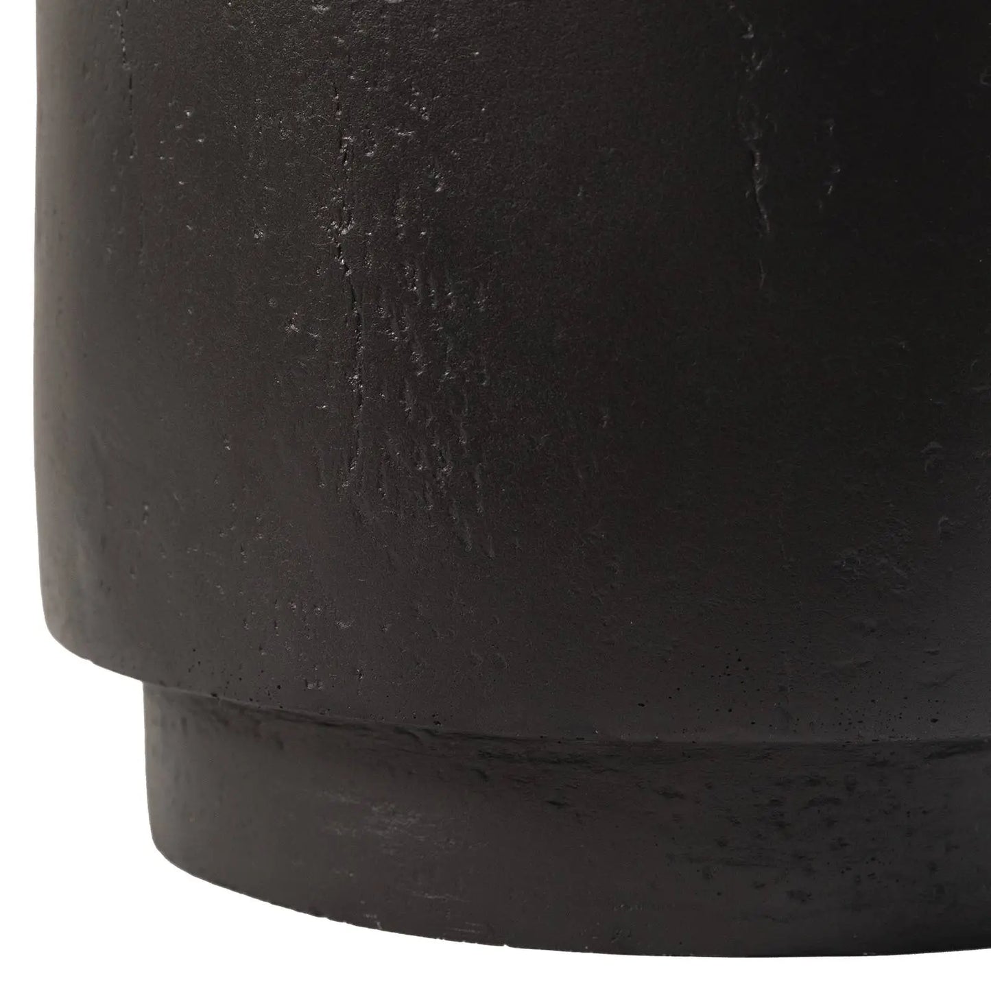 LeisureMod Ramble 14" Wide Round Side Table – Modern Fiberstone Accent End Table for Indoor or Outdoor Use, Weather-Resistant for Patio, Balcony, or Living Room