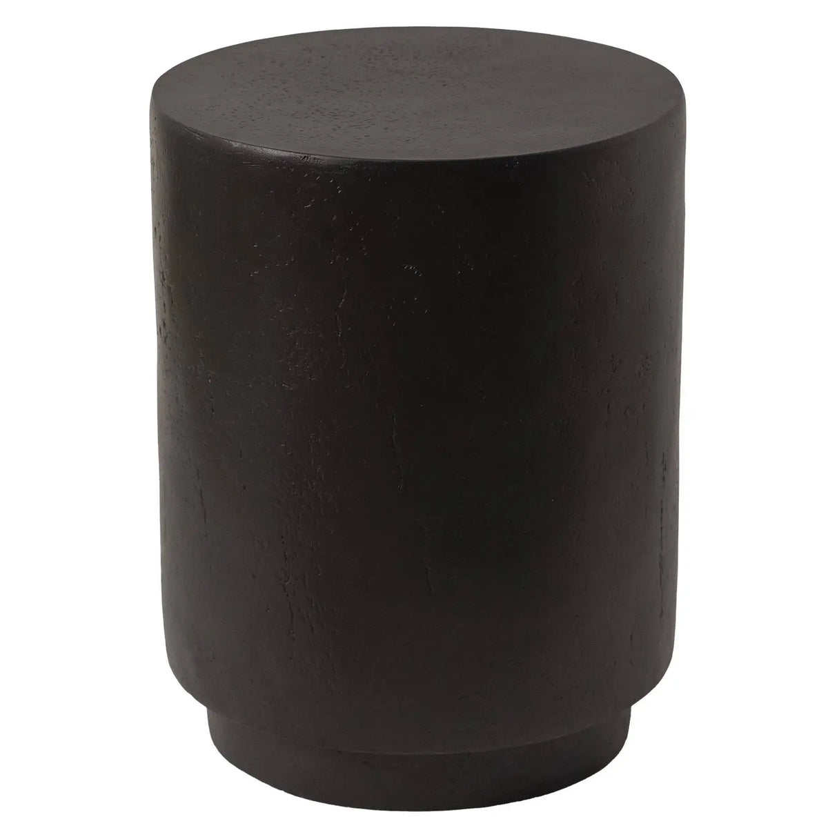 LeisureMod Ramble 14" Wide Round Side Table – Modern Fiberstone Accent End Table for Indoor or Outdoor Use, Weather-Resistant for Patio, Balcony, or Living Room