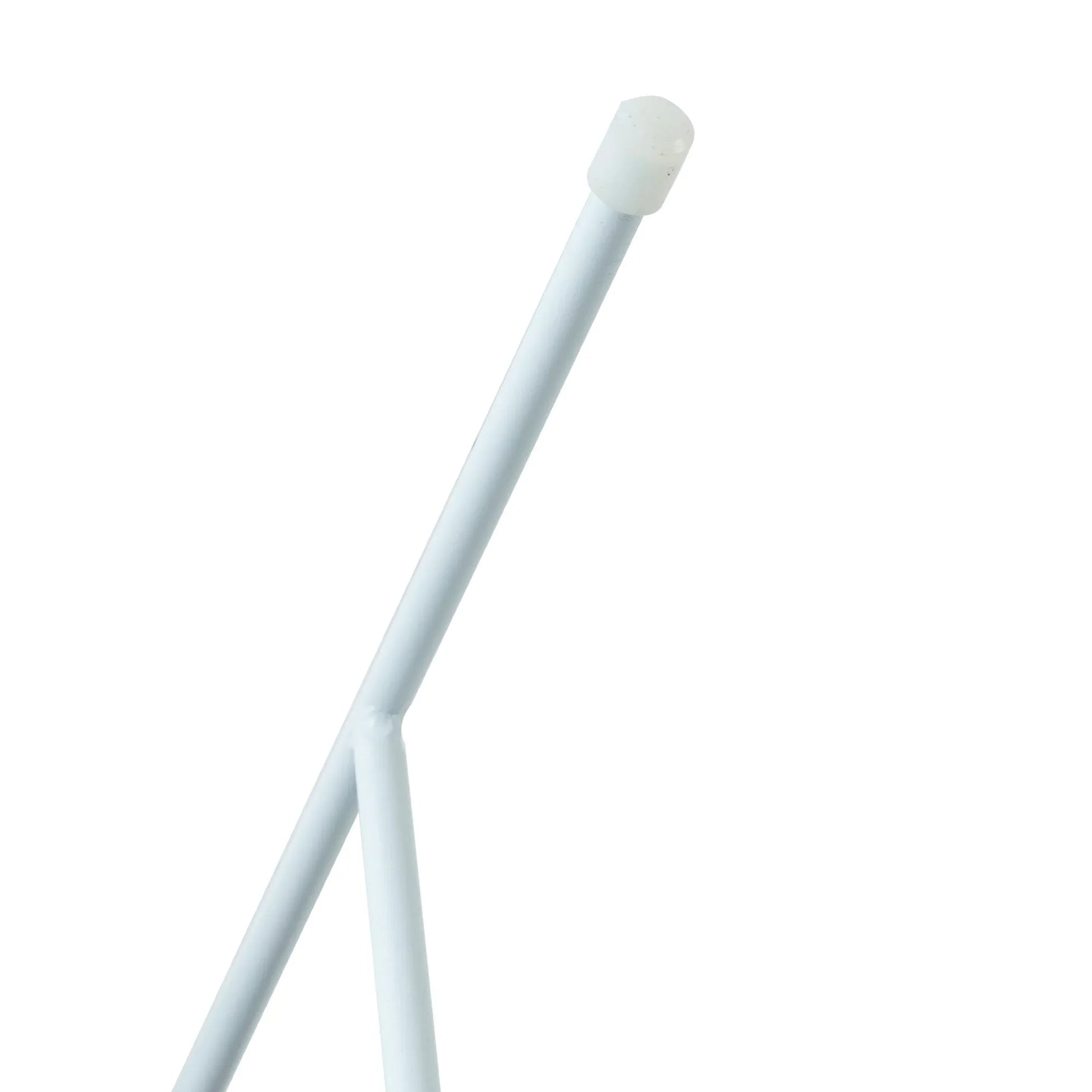 Rossmore Round Side Table with MDF Wood Tabletop in White Steel - Elax Furniture