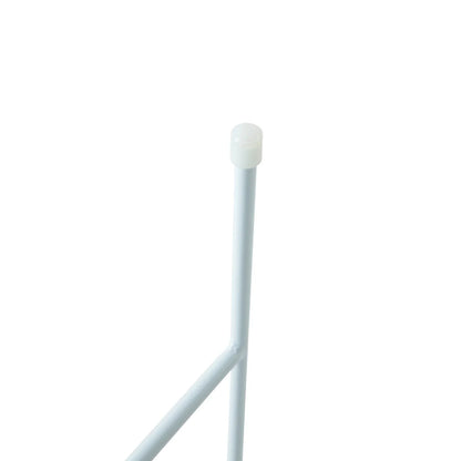 Rossmore Round Side Table with MDF Wood Tabletop in White Steel - Elax Furniture