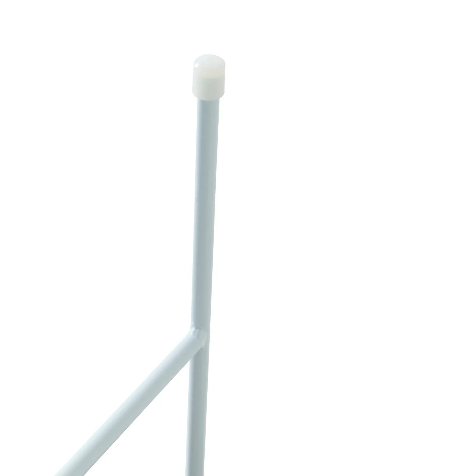 Rossmore Round Side Table with MDF Wood Tabletop in White Steel - Elax Furniture