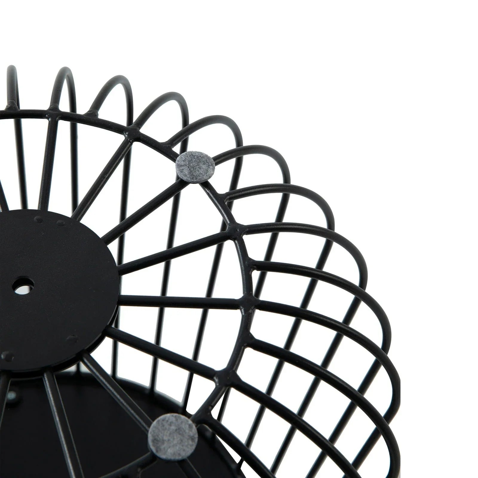 Runswick Round End Table Wood Tabletop With Steel Drum Base for Storage - Elax Furniture