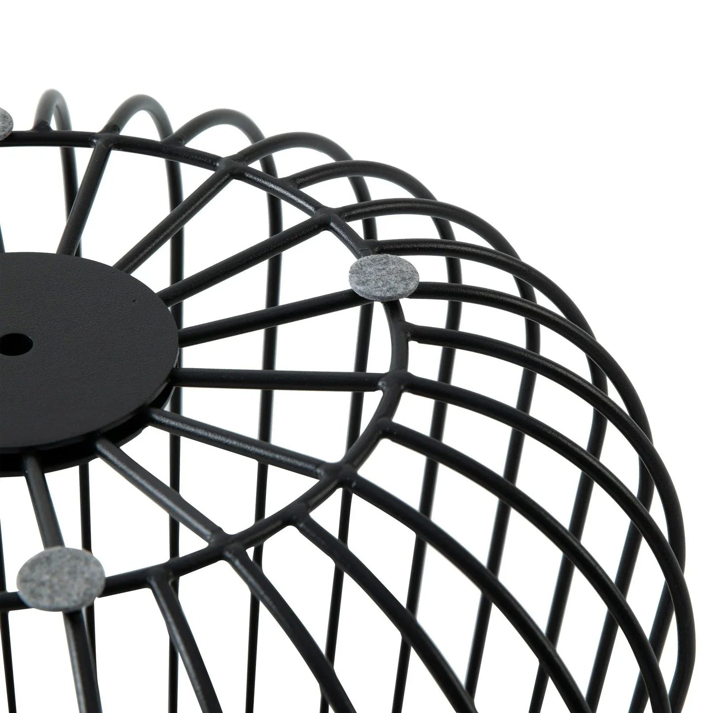 Runswick Round End Table Wood Tabletop With Steel Drum Base for Storage - Elax Furniture