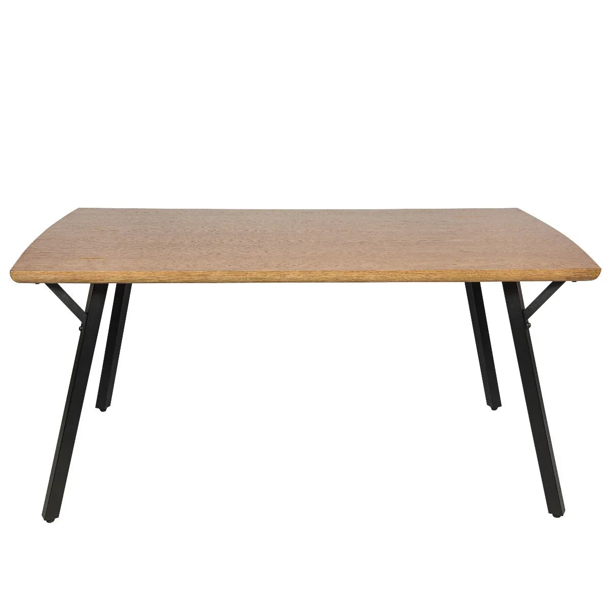 Ravenna 63" Rectangular Dining Table With MDF Tabletop and Metal Y-Shaped Joint Legs - Elax Furniture