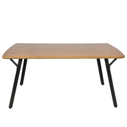 Ravenna 63" Rectangular Dining Table With MDF Tabletop and Metal Y-Shaped Joint Legs - Elax Furniture