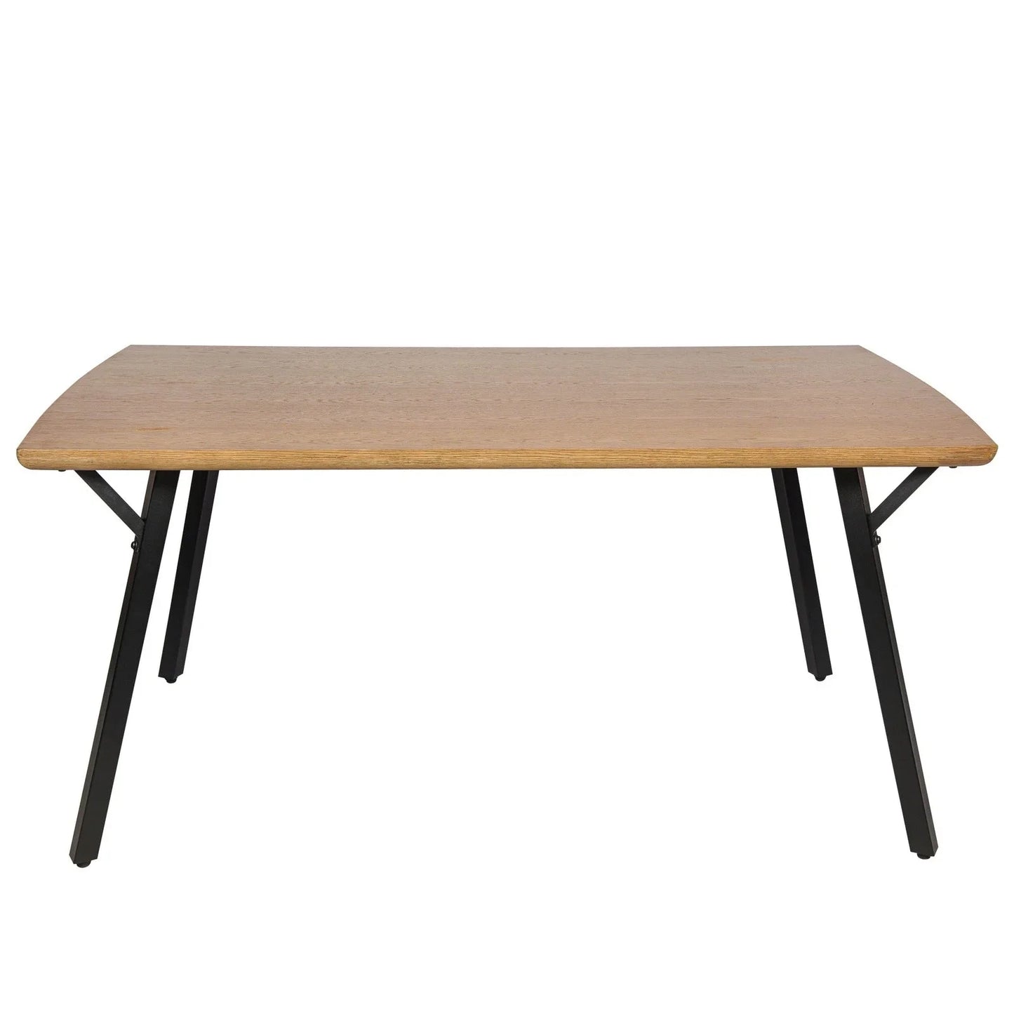 Ravenna 63" Rectangular Dining Table With MDF Tabletop and Metal Y-Shaped Joint Legs - Elax Furniture