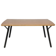 Ravenna 63" Rectangular Dining Table With MDF Tabletop and Metal Y-Shaped Joint Legs - Elax Furniture