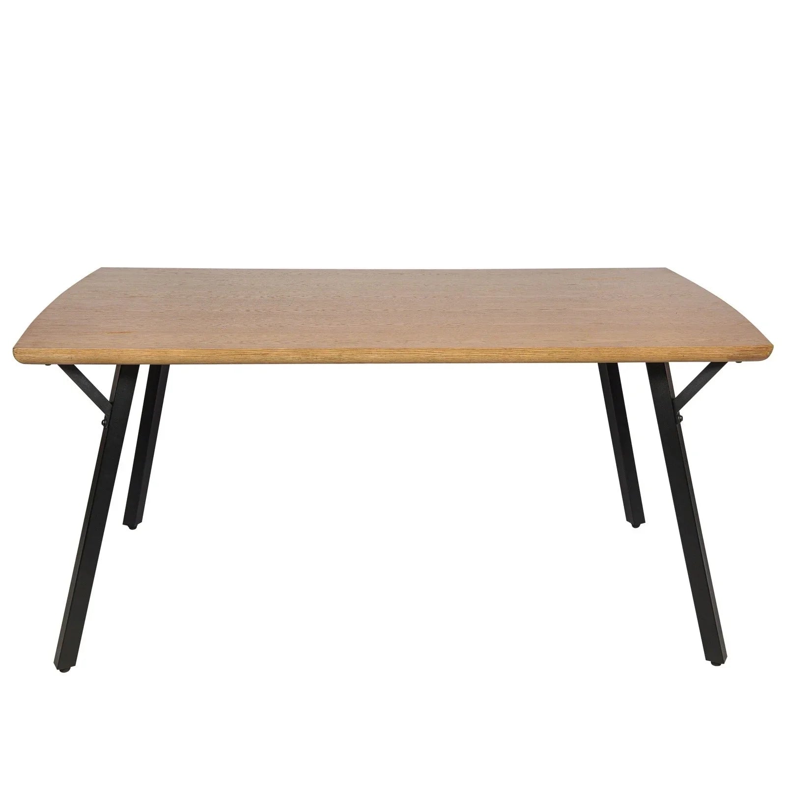 Ravenna 63" Rectangular Dining Table With MDF Tabletop and Metal Y-Shaped Joint Legs - Elax Furniture