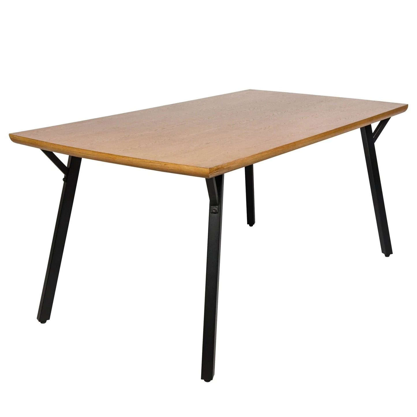 Ravenna 63" Rectangular Dining Table With MDF Tabletop and Metal Y-Shaped Joint Legs - Elax Furniture