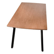 Ravenna 63" Rectangular Dining Table With MDF Tabletop and Metal Y-Shaped Joint Legs - Elax Furniture