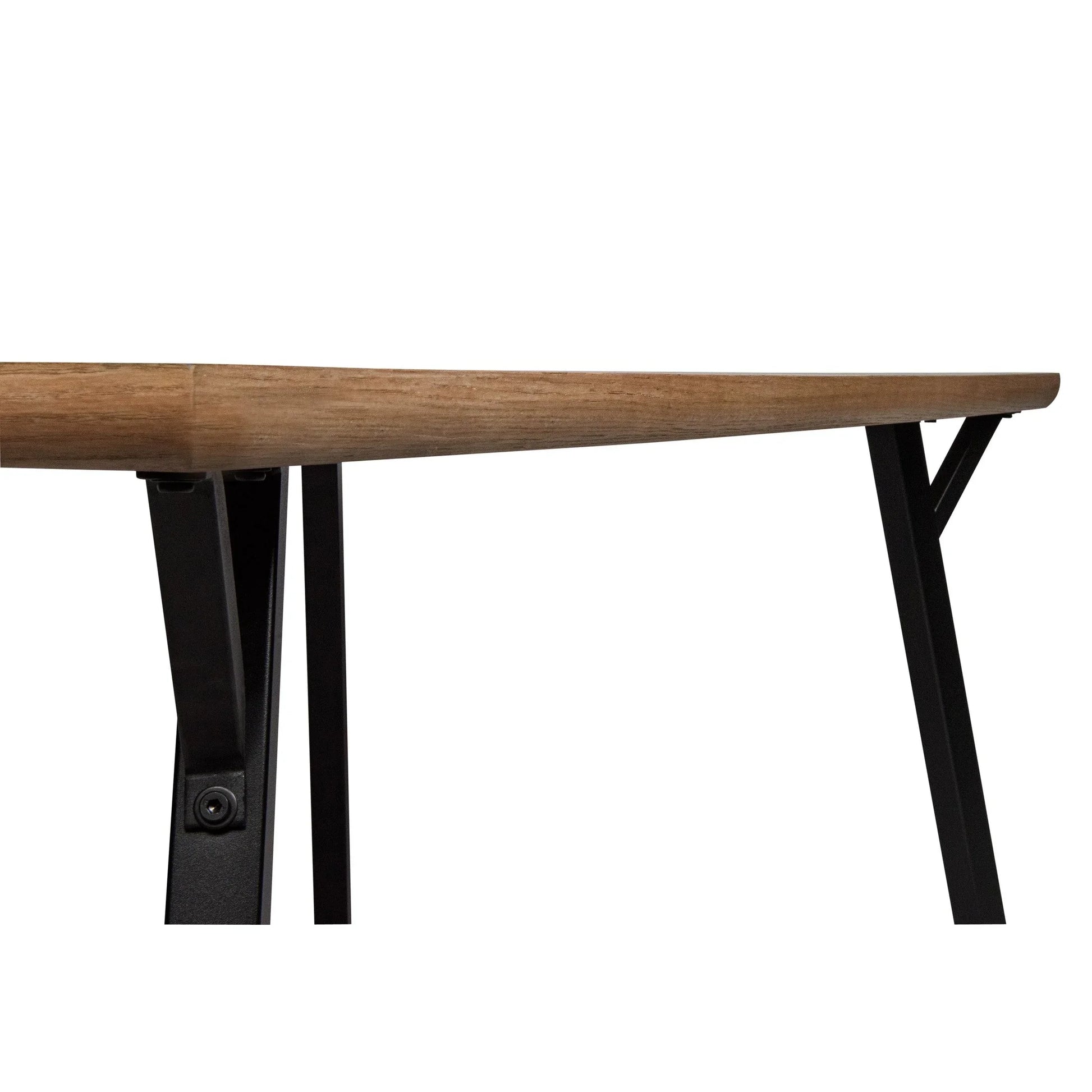 Ravenna 63" Rectangular Dining Table With MDF Tabletop and Metal Y-Shaped Joint Legs - Elax Furniture