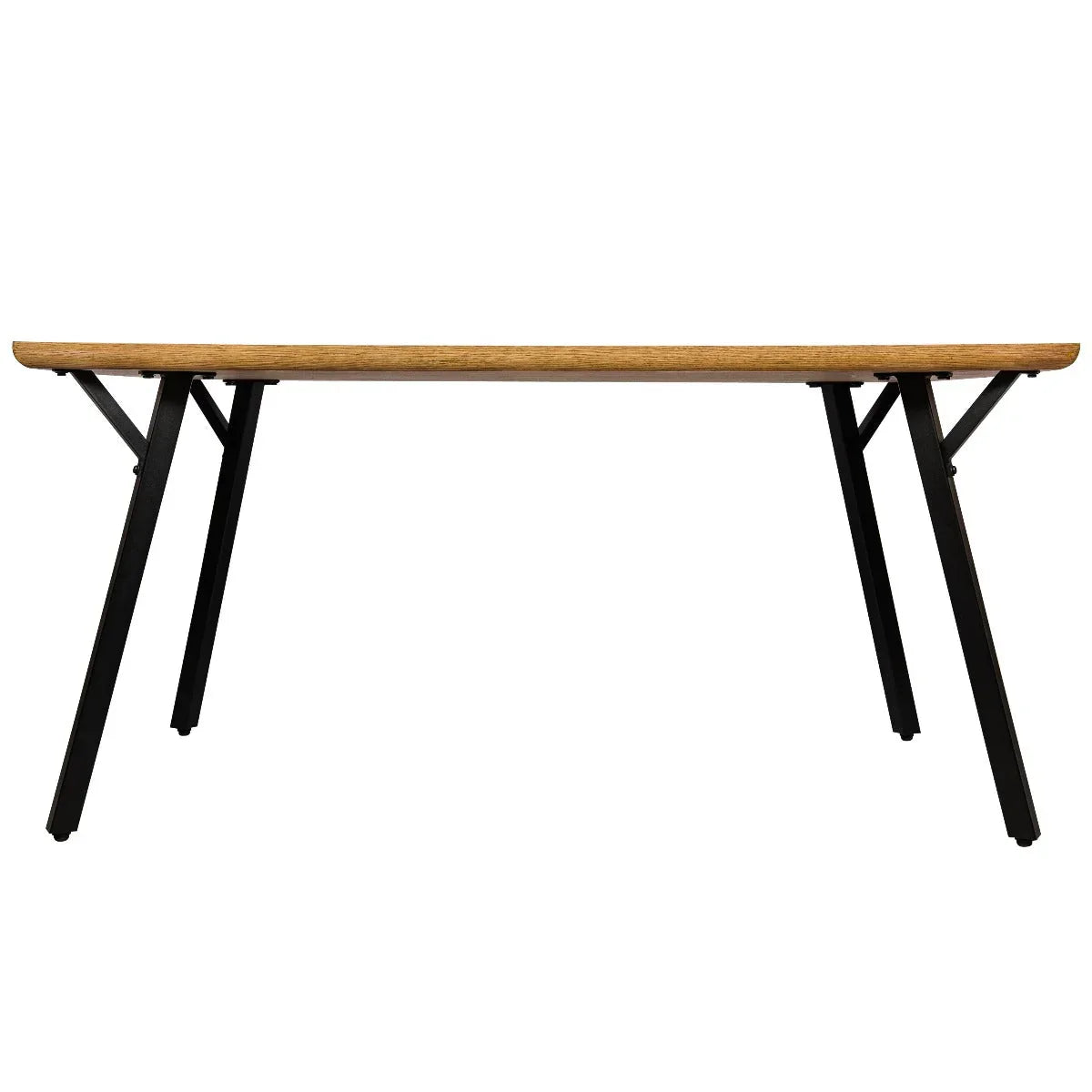 Ravenna 63" Rectangular Dining Table With MDF Tabletop and Metal Y-Shaped Joint Legs - Elax Furniture
