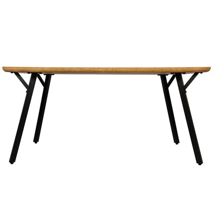 Ravenna 63" Rectangular Dining Table With MDF Tabletop and Metal Y-Shaped Joint Legs - Elax Furniture