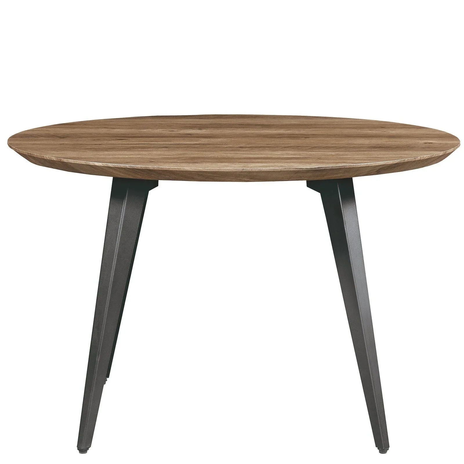 Ravenna Modern Round Wood 47" Dining Table With Metal Legs - Elax Furniture