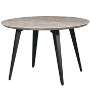 Ravenna Modern Round Wood 47" Dining Table With Metal Legs - Elax Furniture