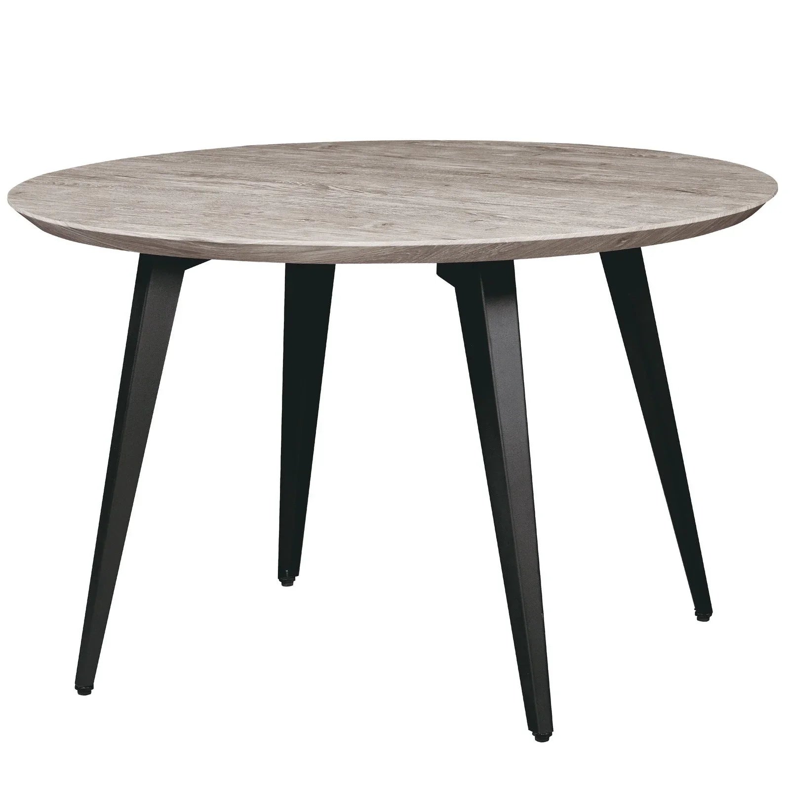 Ravenna Modern Round Wood 47" Dining Table With Metal Legs - Elax Furniture