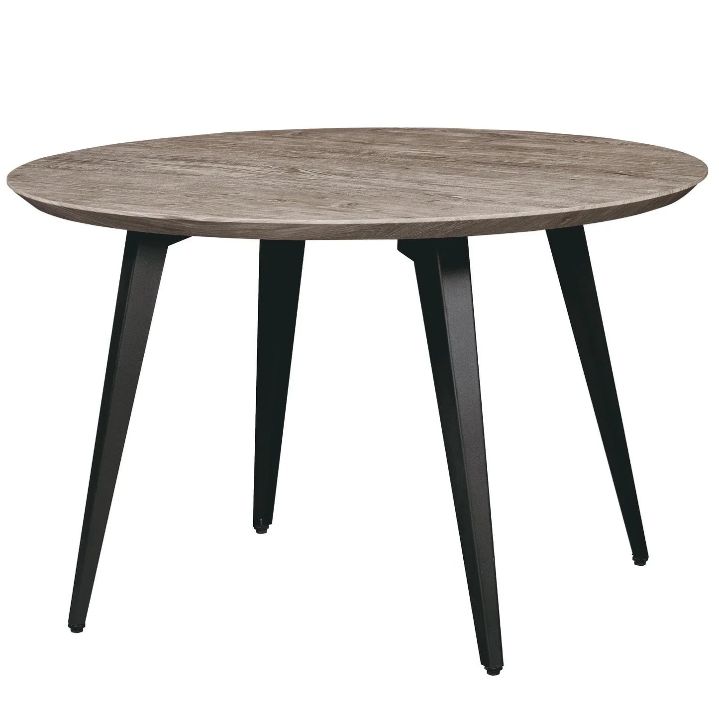 Ravenna Modern Round Wood 47" Dining Table With Metal Legs - Elax Furniture