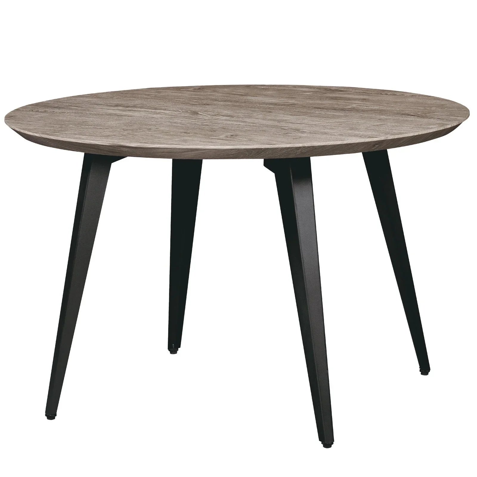 Ravenna Modern Round Wood 47" Dining Table With Metal Legs - Elax Furniture