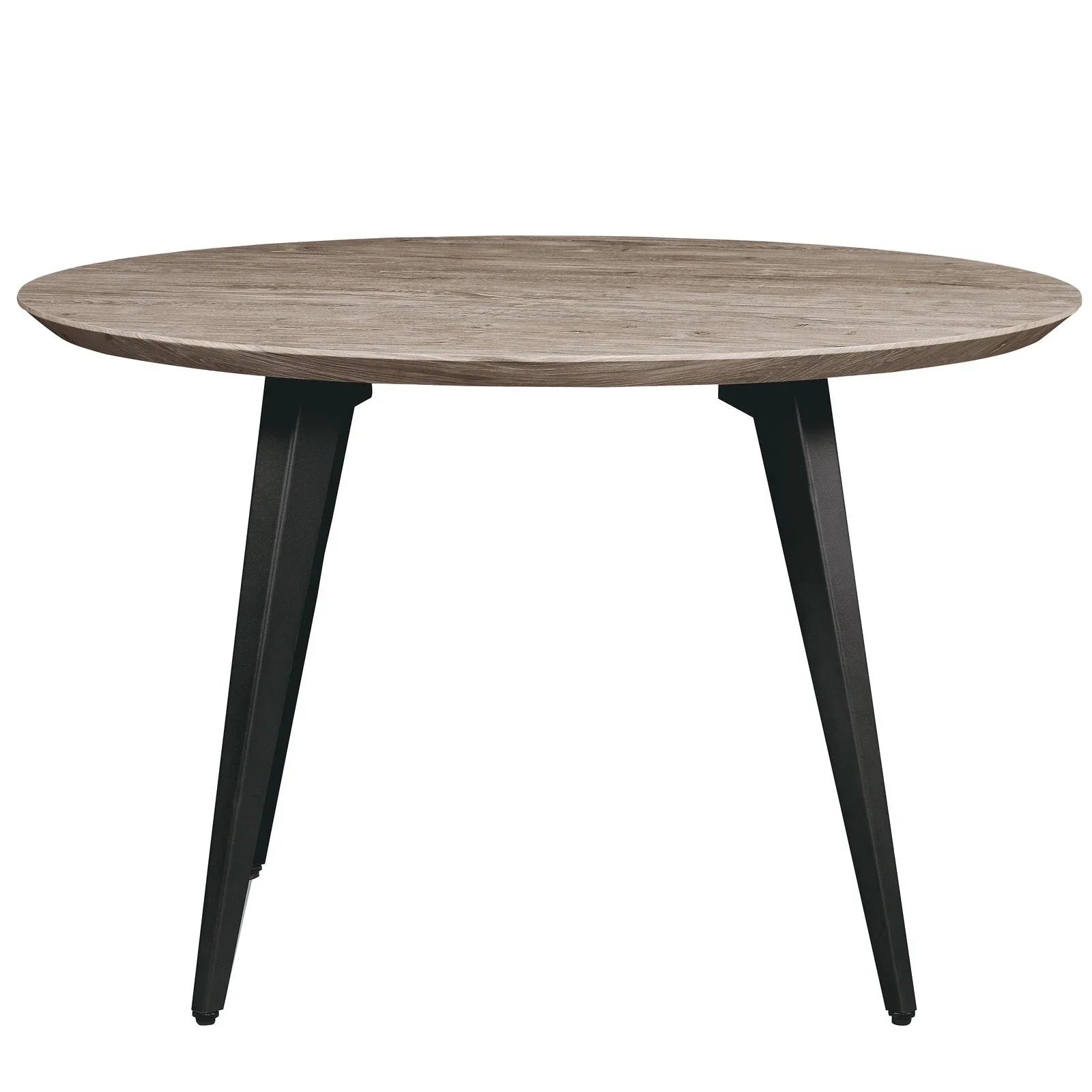 Ravenna Modern Round Wood 47" Dining Table With Metal Legs - Elax Furniture