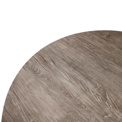 Ravenna Modern Round Wood 47" Dining Table With Metal Legs - Elax Furniture