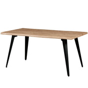 Ravenna 63" Rectangular Dining Table With MDF Tabletop and Metal Legs - Elax Furniture