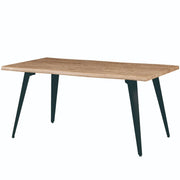 Ravenna 63" Rectangular Dining Table With MDF Tabletop and Metal Legs - Elax Furniture