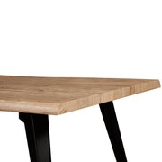 Ravenna 63" Rectangular Dining Table With MDF Tabletop and Metal Legs - Elax Furniture