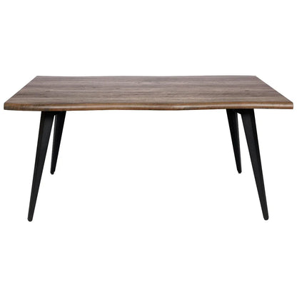 Ravenna 63" Rectangular Dining Table With MDF Tabletop and Metal Legs - Elax Furniture