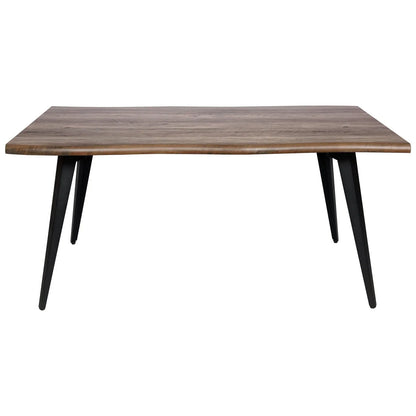 Ravenna 63" Rectangular Dining Table With MDF Tabletop and Metal Legs - Elax Furniture